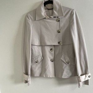 Atos lombardini women's beige made in Italy blazer jacket size 46